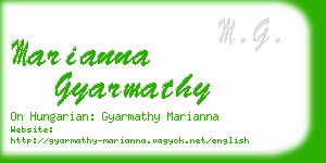 marianna gyarmathy business card